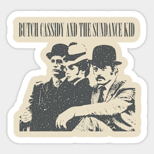 Retro Movie - Butch Casidy And The Sundance Kid Sticker